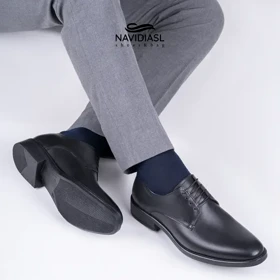 کفش مردانه چرم کلاسیک کد 7037011