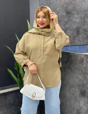 شومیز بیسکوئیتی کد : 0058