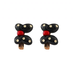 گیره مو دخترانه مدل پاپیونی 2 عددی (مشکی)