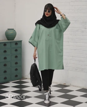 مانتو جلوبسته boho