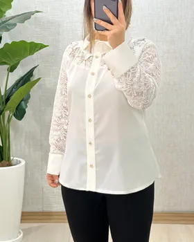 B962- شومیز سرمه