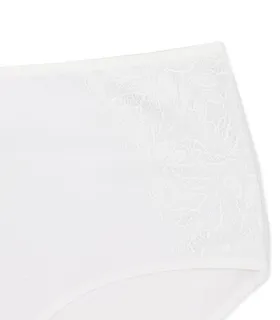 شورت زنانه اسلیپ نخی فاق بلند دانتل دار Neev نیو کد 413 سفید New White