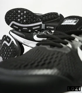 کفش کتانی بزرگ پا مشکی سفید NIKE zoom