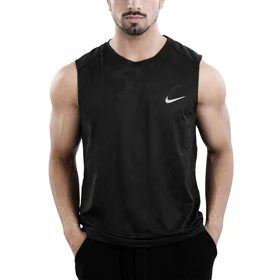 رکابی ورزشی مردانه نایک مدل Dri Fit-6920 چریکی مشکی