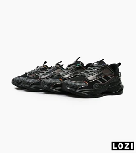کفش کتانی مردانه و زنانه مشکی هولوگرامی ADIDAS BONCE