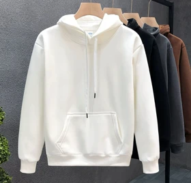 هودی سفید سایز بزرگ قواره دار لش 4xl و 5xl
