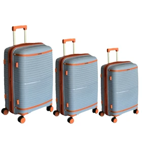 چمدان نشکن تیتان پلورا مدل TITANPLORA - TP6666 TRAVEL IN STYLE سری 4 عددی (کیف آرایشی هدیه)