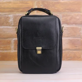 کیف رودوشی چرمسال مدل LBR042-M سایز متوسط (مشکی)