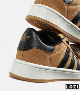 کفش کتانی مردانه و زنانه قهوه ای مشکی ADIDAS Campus مدل 6484