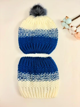 کلاه و شالگردن پسرانه و دخترانه کد225