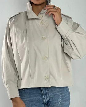 ترنچ کت پلیسه کد 600041