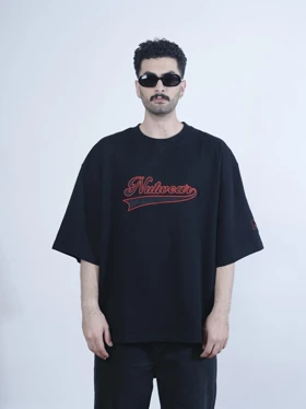 تیشرت مدل Flame مشکی برند نات ور nutwear