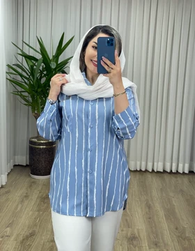 شومیز مانتویی پری کد 2123