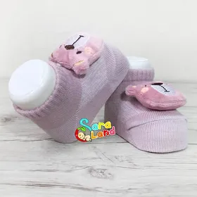 جوراب عروسکی نوزاد مدل خرس
