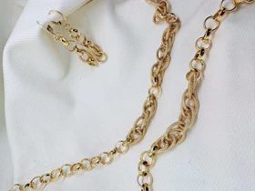 سرویس کامل برند شین مدل «بافت زرین» | طرح زنجیر حصیری با گارانتی 1 ساله