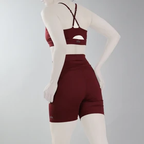 ست نیمتنه و کشاله بند ورزشی زنانه الو مدل 4B0153 زرشکی