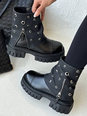 نیم بوت شلواری پانچی