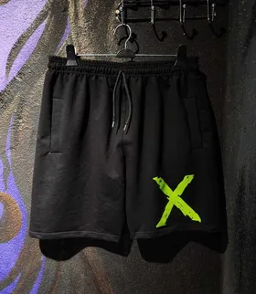 شلوارک ورزشی سایز بزرگ طرح X