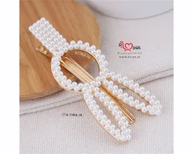 گیره انبری موی سر مدل فانتزی-مرواریدی