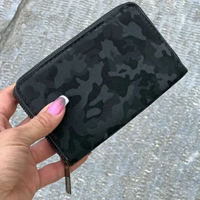 کیف جا کارتی زنانه و دخترانه تک زیپ کوچک پتینه مشکی مدل MSN92-133