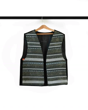 جلیقه سوزندوزی طوسی