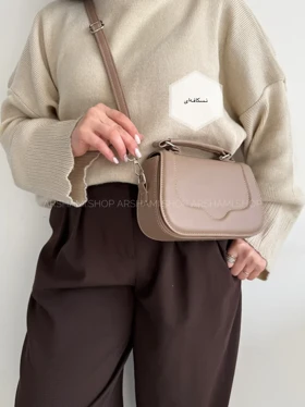 کیف زنانه دوشی - دستی هانا (نسکافه‌ای)