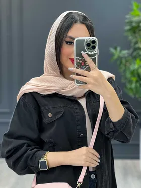 مانتو جین زاپ‌دار ذغالی