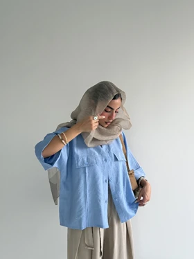 شومیز جیب دکمه