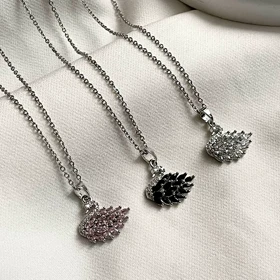 گردنبند نگین‌دار قو