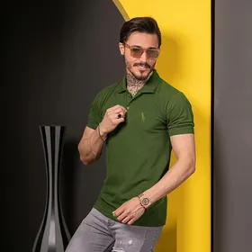 تیشرت جودون مردانه رنگ سبز POLO