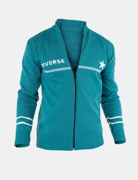 ژاکت بافت مردانه زیپ‌دار یقه ایستاده Converse