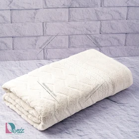 حوله حمامی طرح البروس رنگ شیری