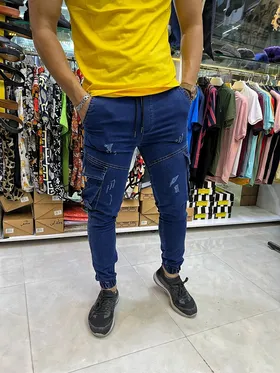 شلوار اسلش جین شش جیب مردانه جدید