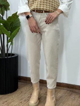 شلوار مام استایل کتان 3(ایراد دار)