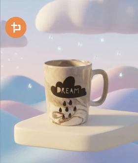 ماگ دسته دار سرامیکی طرحدار