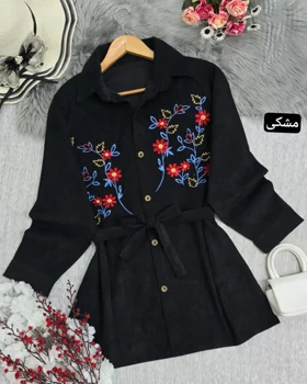 مانتو گلدوزی پرگل