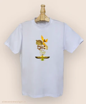 تیشرت مردانه و زنانه اصیل ایرانی طرح چو ایران نباشد تن من مباد کد 1007