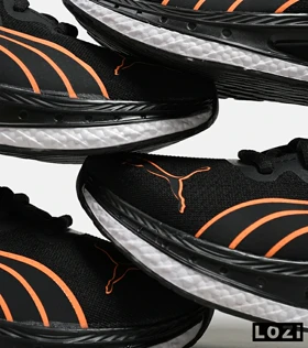 کفش کتانی ورزشی مشکی نارنجی مردانه و زنانه PUMA مدل 5452