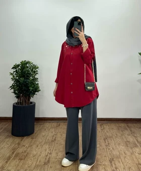 مانتو لینن گلدوزی نسترن