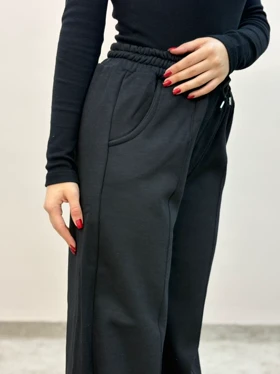 شلوار دورس دو نخ داخل کرک نیم بگ پلین