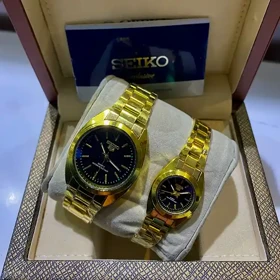 ساعت زنانه و مردانه سیکو طرح 5 فلزی مدل R-1478 طلایی