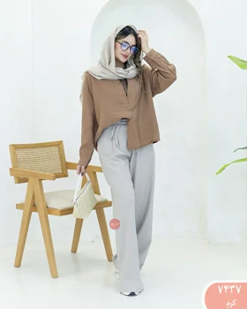 شلوار فول بگ بندی 7437