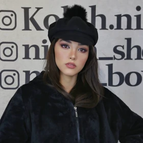 کلاه 8ترک نقاب دار فوتر پوم دار