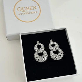 گوشواره زنانه طرح جواهر کد 898