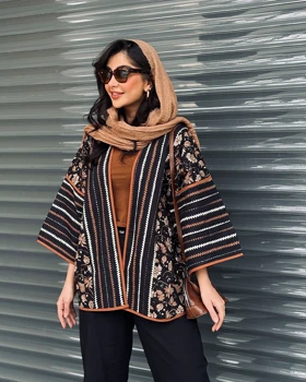 مانتو چرخ‌دوزی