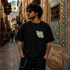 تیشرت طرح ایران کد 14