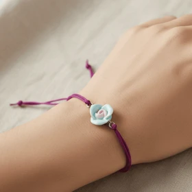 دستبند زنانه طرح گل