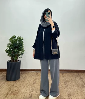 مانتو کتان کاغذی امیلیا