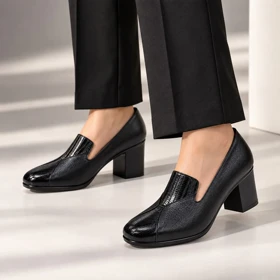 کفش چرم طبیعی اداری مجلسی زنانه کد 831