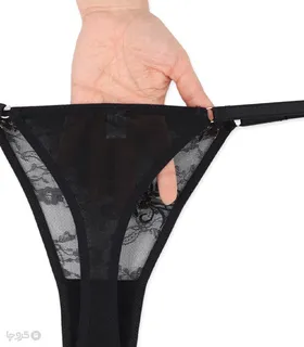 ست شورت و سوتین توری فنردار نوشه پوش کد 860 گلدوزی نگین‌دار طرح 01